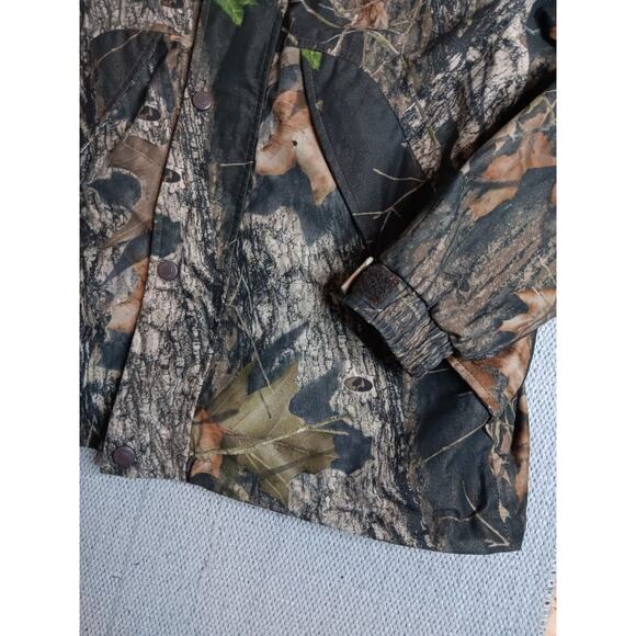 Cabela's Dry Plus Hunting Jacket M Regular Mossy Oak Tree Camo Hooded Outdoors - Picture 5 of 15